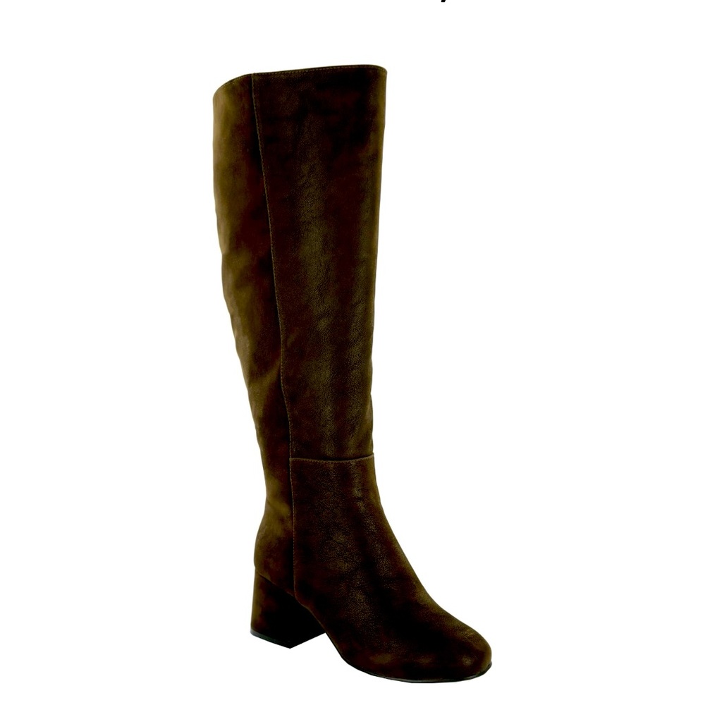 ELOQUII Wide Calf Knee High Boots - Chocolate